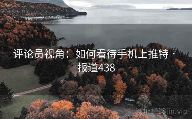 评论员视角:如何看待手机上推特 · 报道438